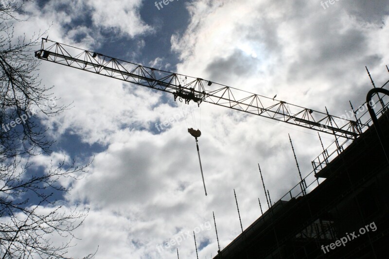 Building Construction Crane Tap Himmel Cloud