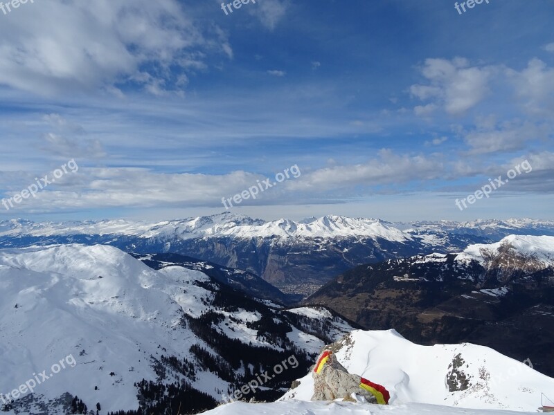 Alpine Mountains Ski Ski Area Snow