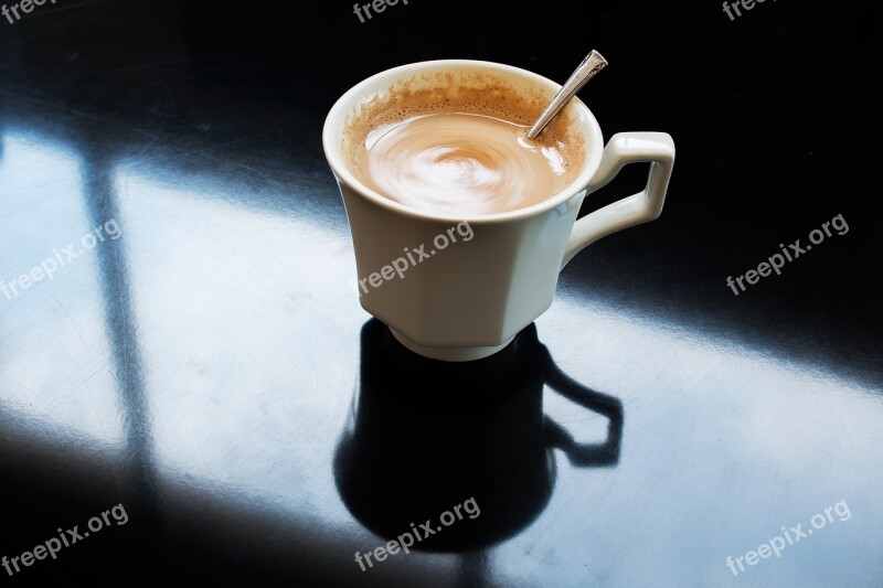 Breakfast Coffee Cup Of Coffee Indoor Milk