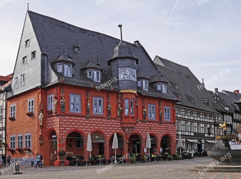 Marketplace Goslar Resin Germany Historic Center