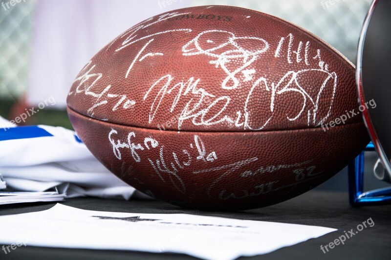 Signed Football Football Autograph Sports Signature Signature