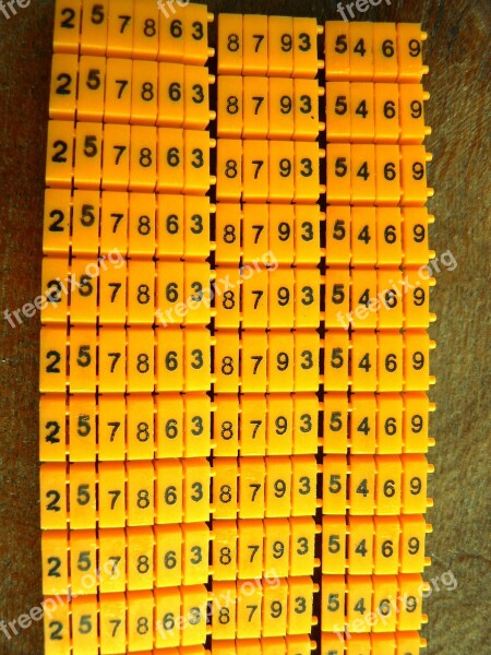 Numbers Identifiers Of Cables Plastic Electricity Free Photos