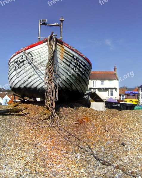 Fishing Beach Boat Sea Coast