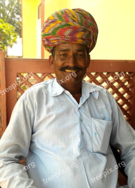 India Turban Moustache Smile The White Shirt