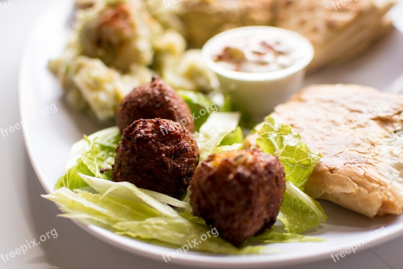 Hummus Falafel Authentic Greek Greek Food Mezes