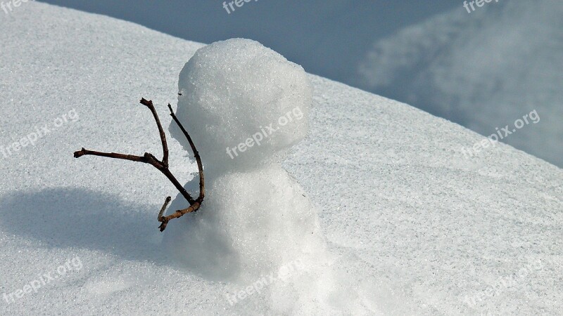 Snow Snowfall Snowflake Snowflakes Snowman