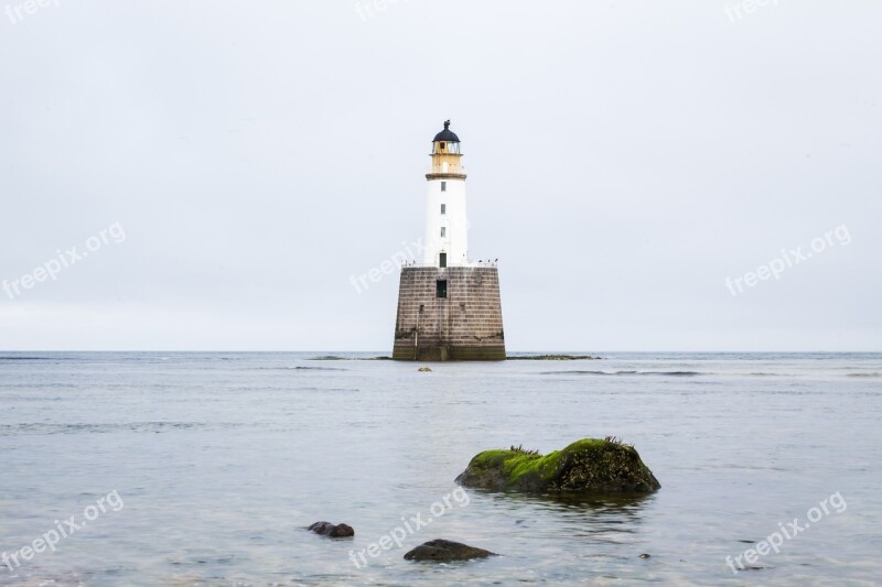 Lighthouse Scotland Sea Coast Uk