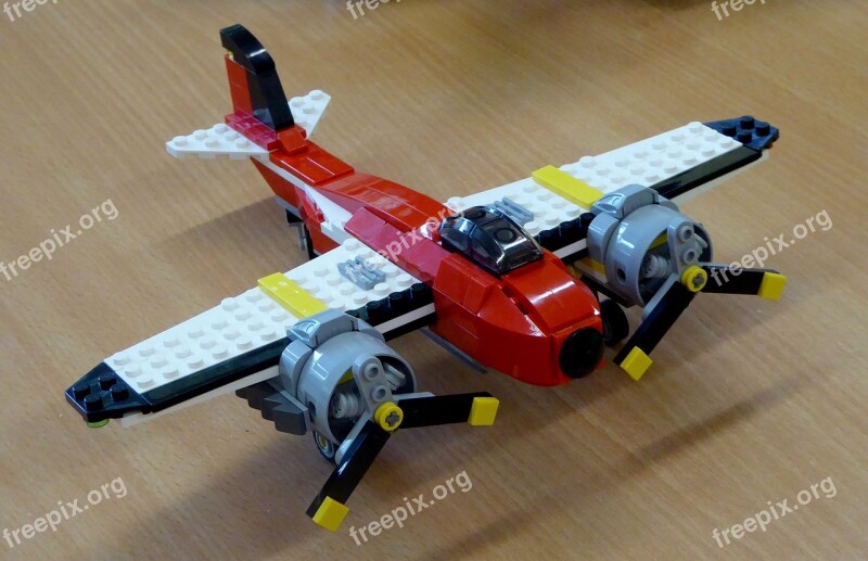 Lego Blocks Assembled Building Blocks Aircraft Colorful