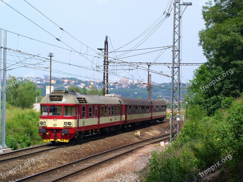 Train Railway The Contact Line Travel Motorák