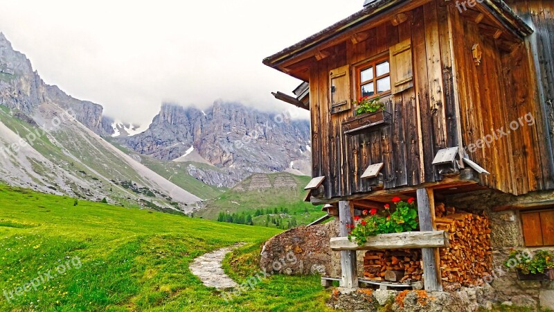 Mountain Lodge Lodge Refuge Mountain Chalet Mountain Cottage