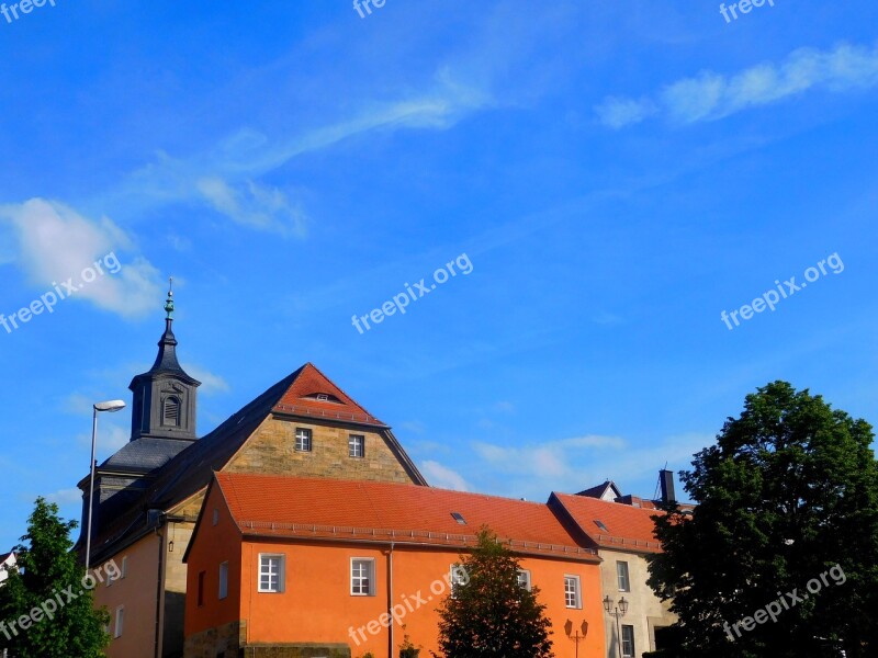 Bayreuth City View Church Steeple Upper Franconia