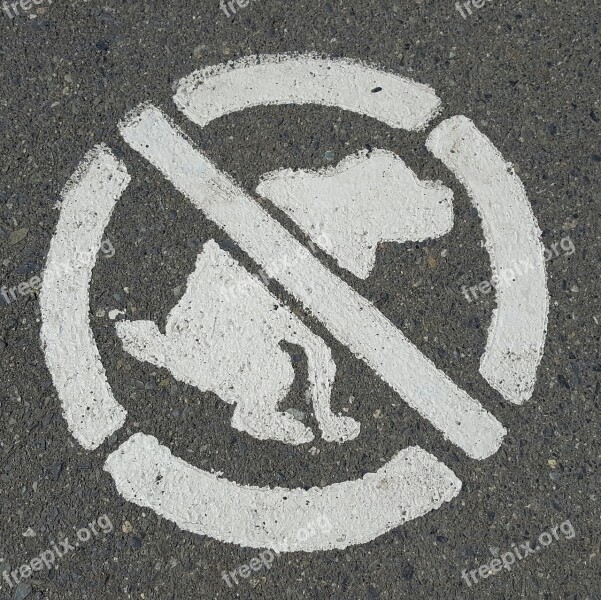 Dogs Signs Symbol Crapping Forbidden