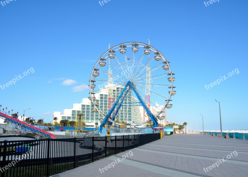 Daytona Beach Florida Boardwalk Amusement Rides