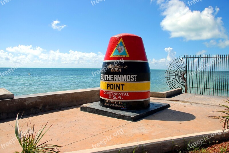 Southern Most Point Key West Florida South Southern