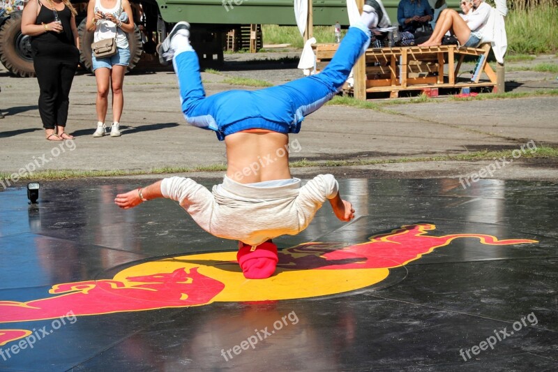 Break Dancing Standing On Your Head Acrobatics Free Photos