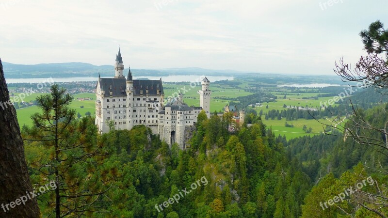 Neuschwanstein Castle Poellatschlucht Evening Light Kristin Fairy Castle