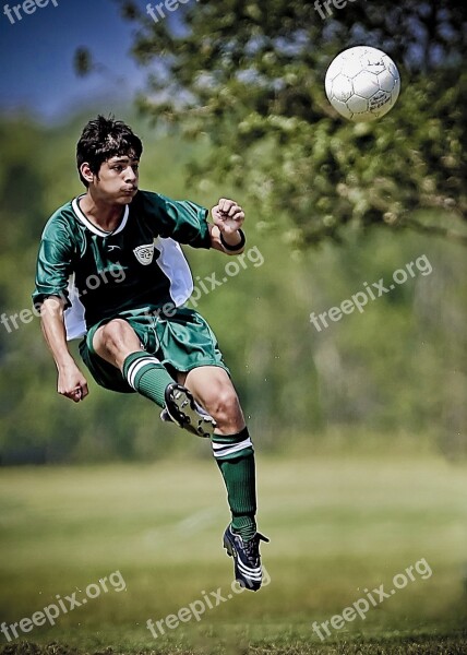 Soccer Kick Kicking Ball Sport