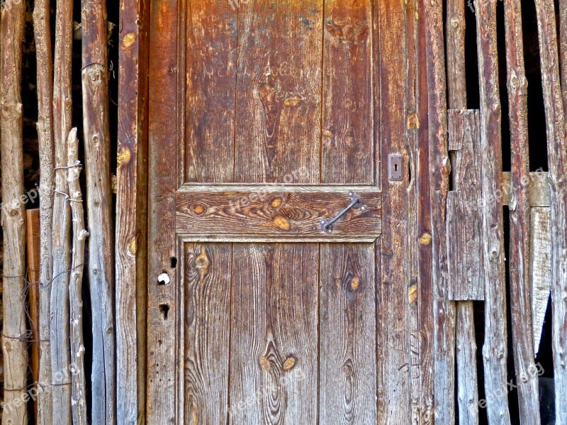 Door Rustic Wood Pyrenee Catalunya Free Photos