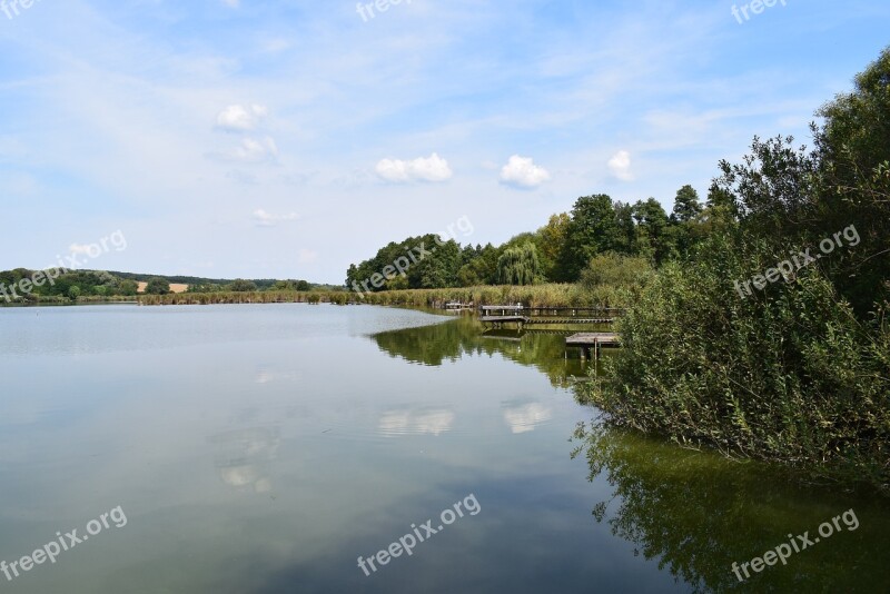 Lake Water Nature Waterfront Landscape