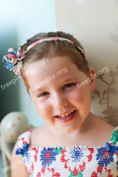 Girl Smiling Happy Todler Young