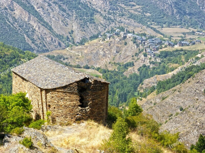 Chapel Romanesque Ruin Pyrenee Catalunya Pallars Sobirà Burg