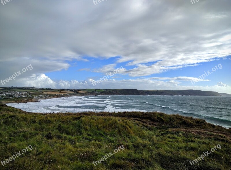 Sea Waves Tide Coast Sky