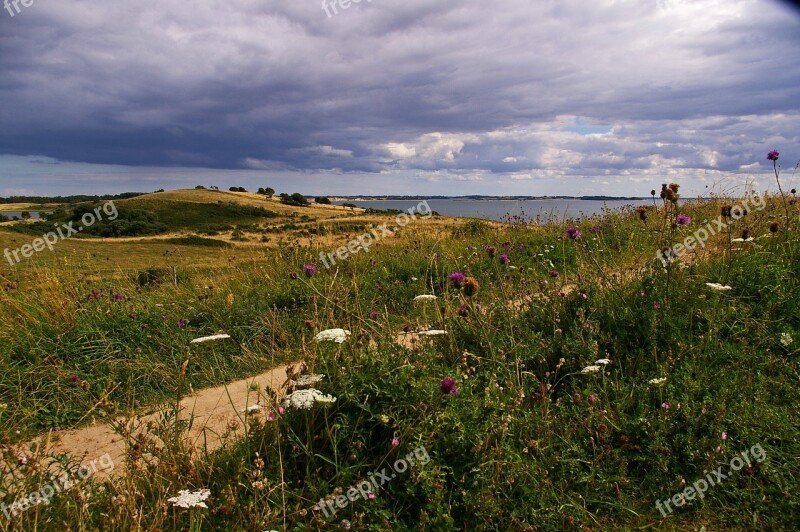 Denmark Danish Coast Island Fyns Hoved Baltic Sea