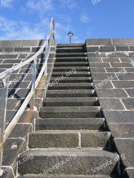 Dam Stairs Saint Malo Light Free Photos