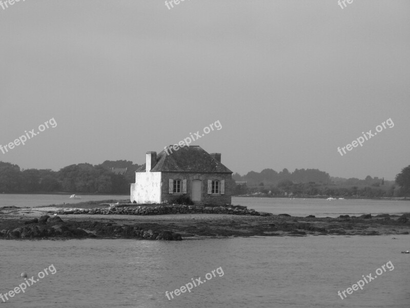 Brittany House Ile Water Sea