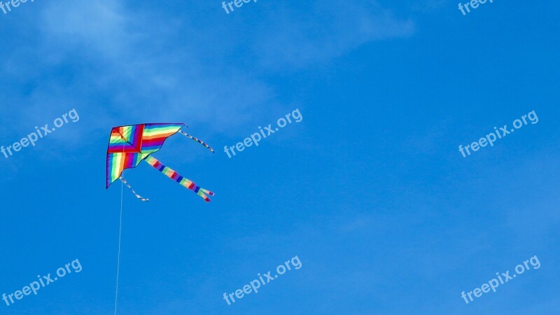 Kite Sky Colors Wind Color