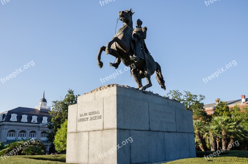 Usa America Louisiana Statue Monument