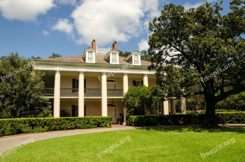 Oak Alley Plantation Usa America Plantation Tree