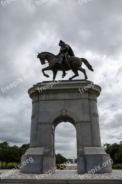 Houston Texas America Statue Usa