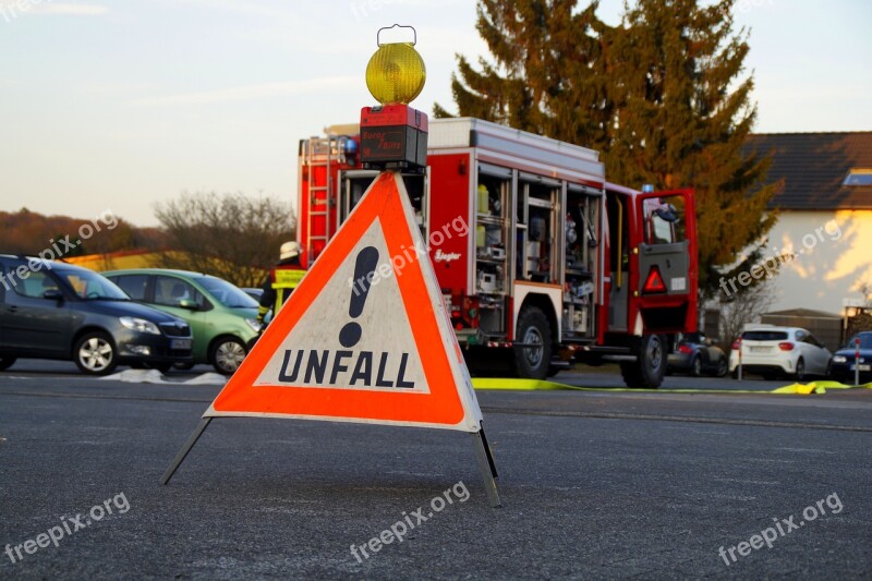 Accident Fire Rescue Use Fire Truck