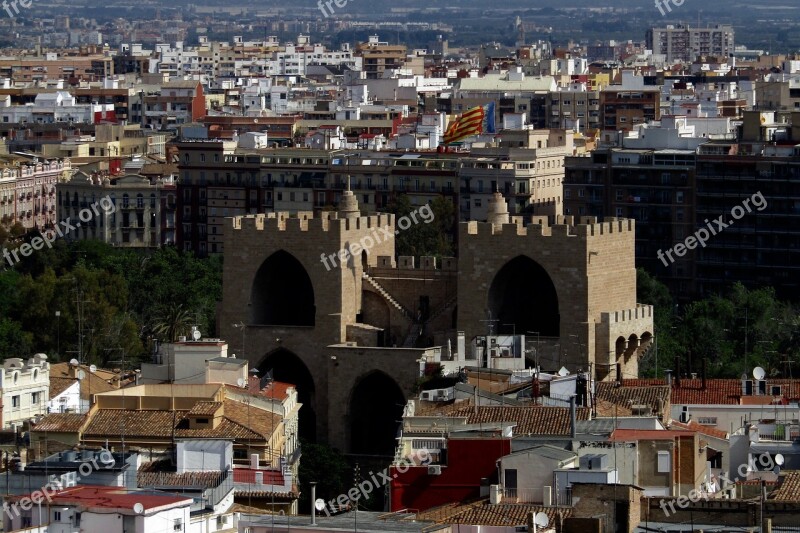 Valence Spain Aerial View Region Of Valencia Architecture