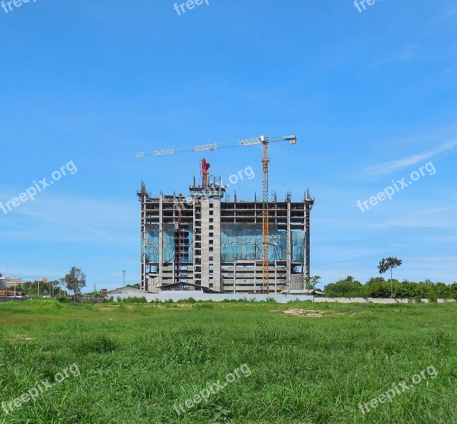 Shell House Crane Site Construction Work