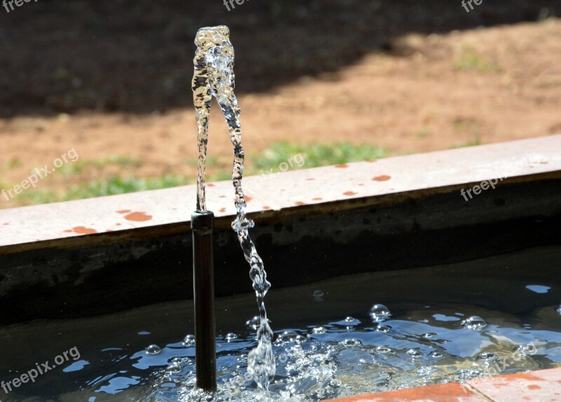 Water Fountain Sprinkler Wet Free Photos