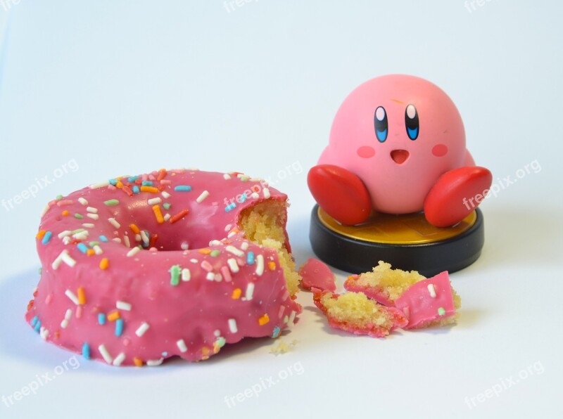 Pink Rosa Donuts Amiibo Kirby