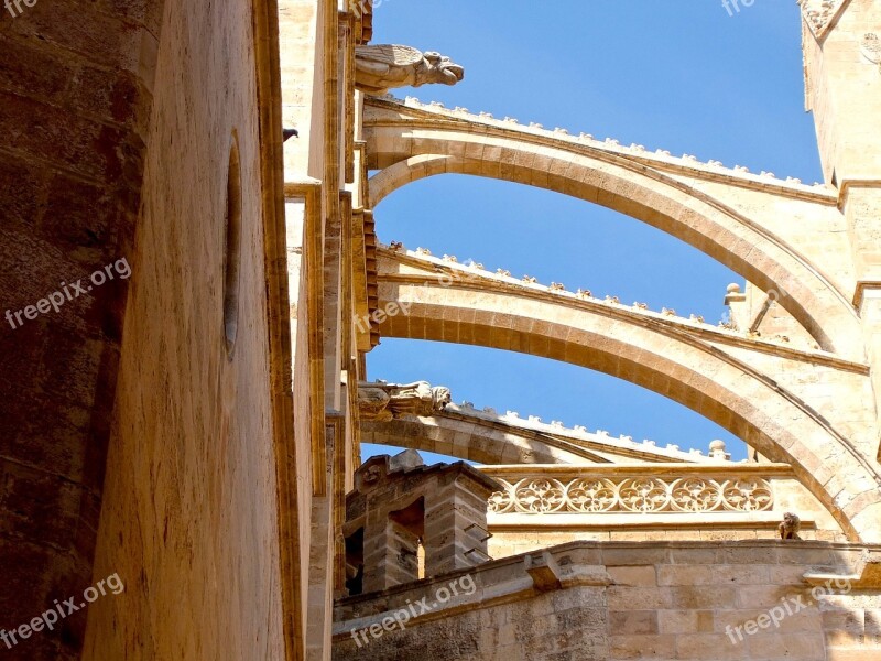 Church Arches Gothic Construction Architecture