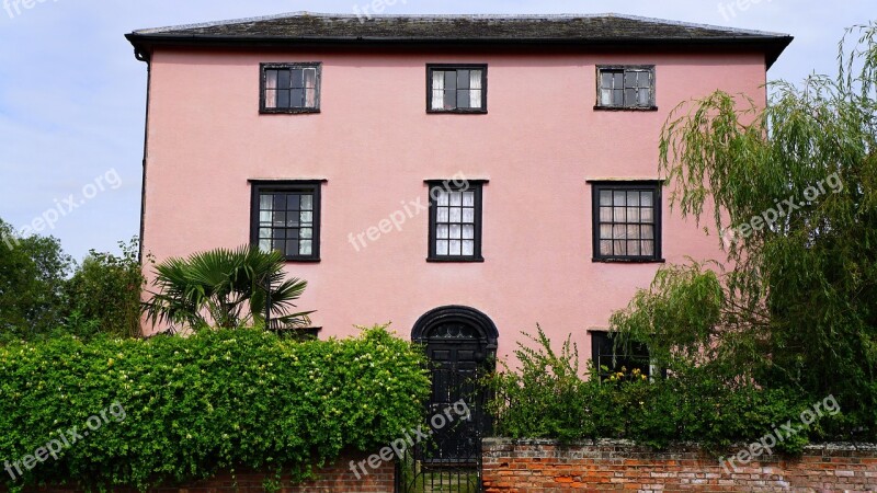 House Pink Home Sky Building