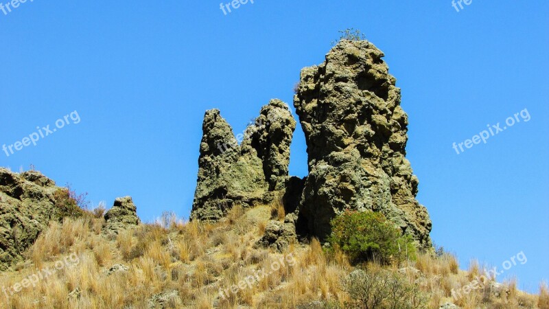 Twin Rocks Rock Formation Geology Scenery Stones