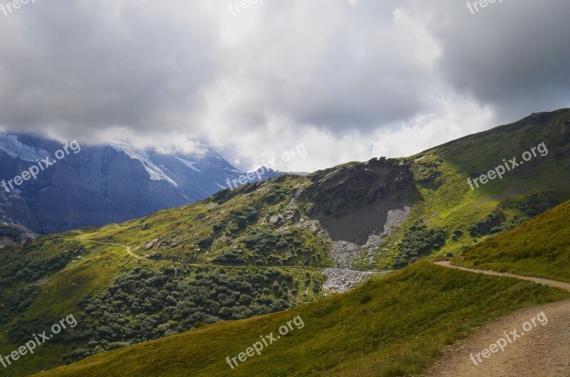 Landscape Mountains Reported Rock Stones