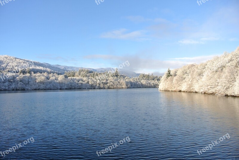 Pitlochry Winter Snow Frost Trees