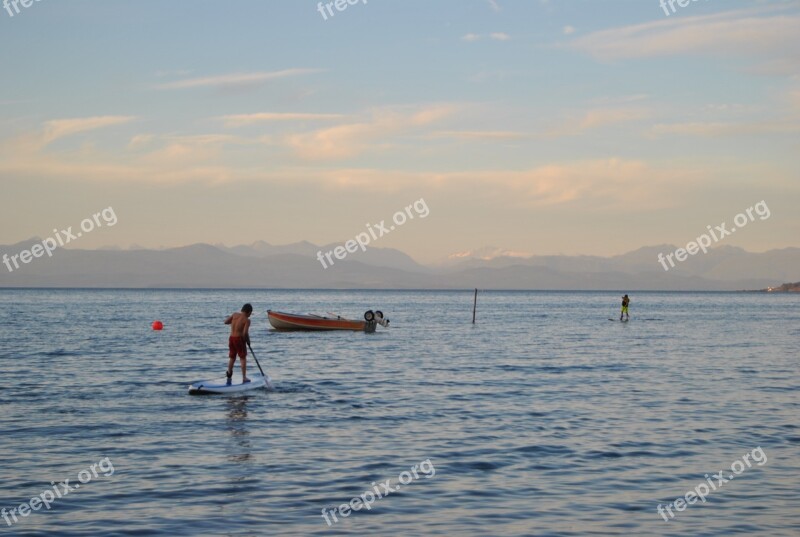 Paddleboard Ocean Paddle Water Sea