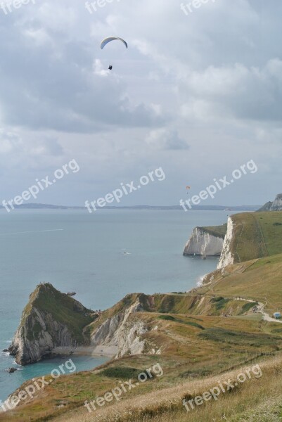 Dorset Parasailing Coast England English