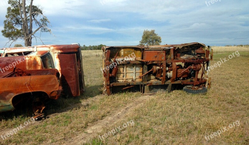 Rusted Scrap Junk Rusty Car Vehicle