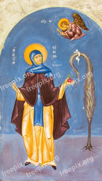 Ayia Irene Iconography Wall Saint Religion