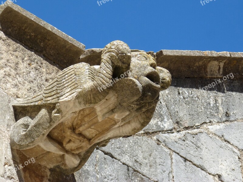 Gargoyle Sculpture Gothic Architecture Medieval Poblet