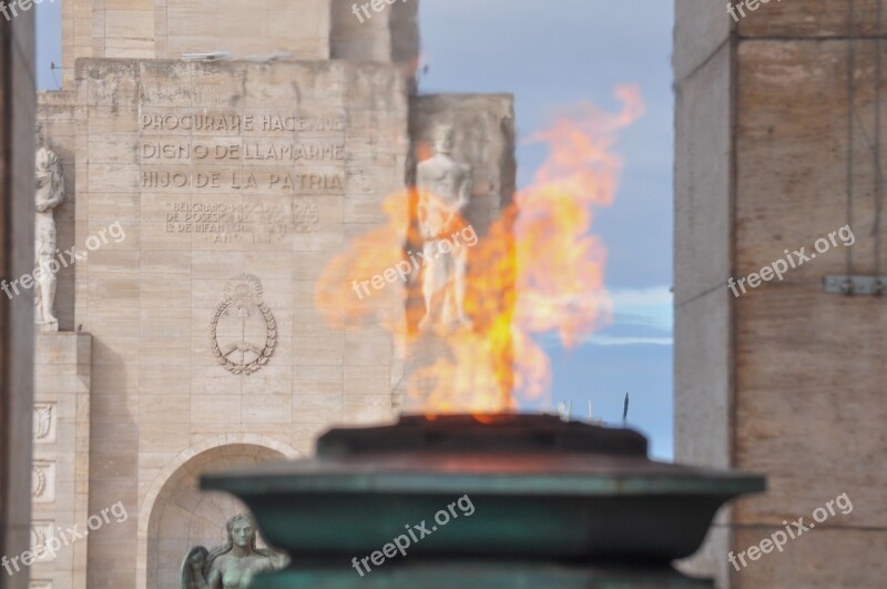 Rosario Santa Fe Argentina Monument Flag