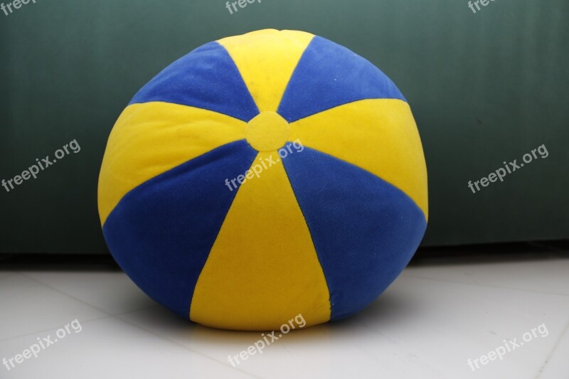 Pillow Colors Yellow Color Ball Sofa